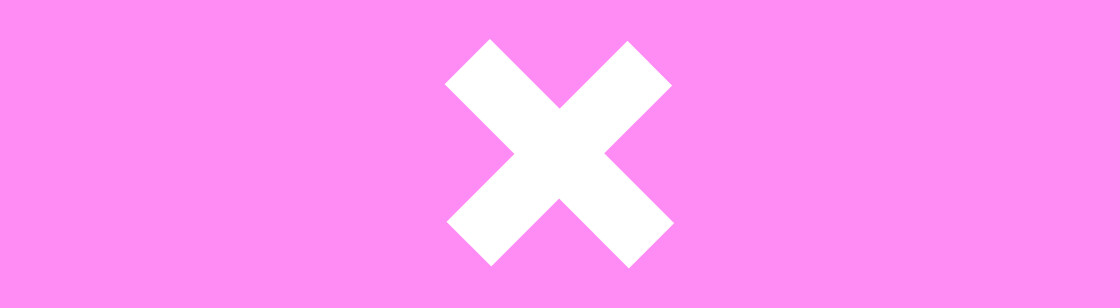 Pink rectangle with a white cross